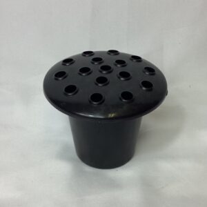 Black plastic grave arrangement vase insert