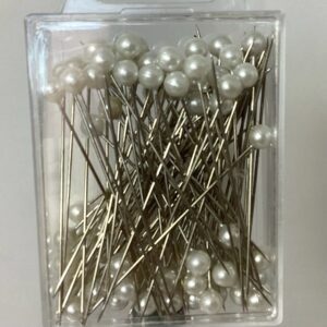 7cm Large Pearl Headed Pins (Pack 100) White