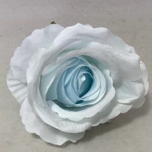Pale Baby blue Artificial 8cm Single Rose Head