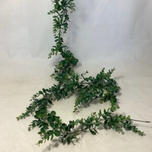 Green Plastic Eucalyptus leaf garland