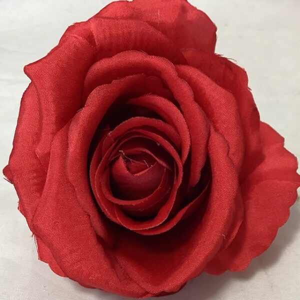Red Artificial 8cm Single Rose Head