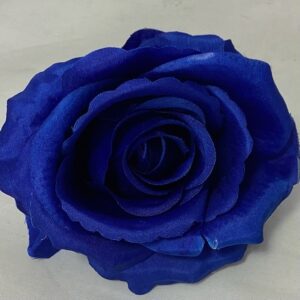 Royal Blue Artificial 8cm Single Rose Head