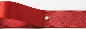 3mm Red Double Faced Satin Ribbon by Shindo colour 042