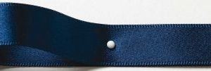 10mm Navy Blue Double Faced Satin Ribbon by Shindo colour 084
