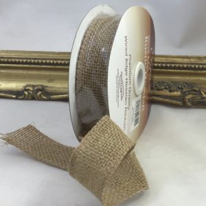 32mm Wired Hessian Ribbon 10yards