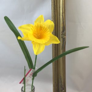 Yellow Artificial Spring Single Daffodil Spray