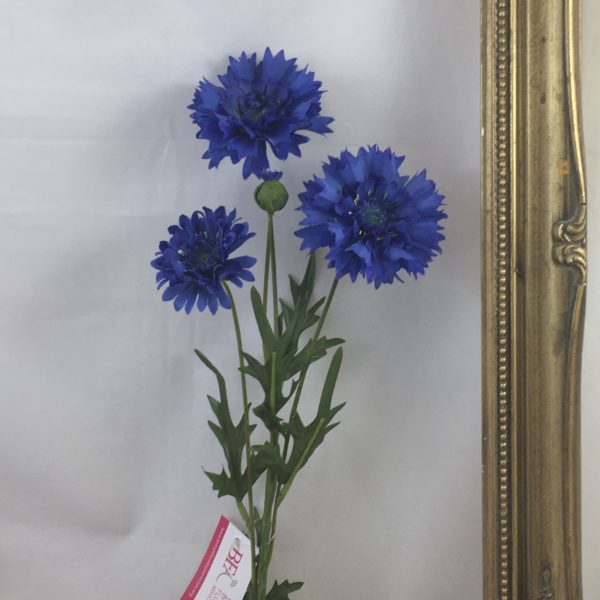 Blue Artificial Cornflower Spray