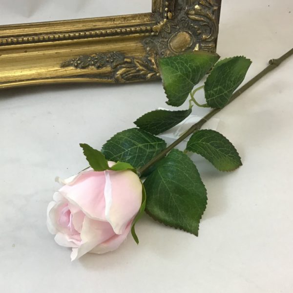 Pale Pink Artificial Skye Single Rose Bud