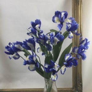 Artificial Blue Iris Bush