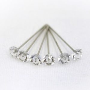 Diamante florist corsage pins
