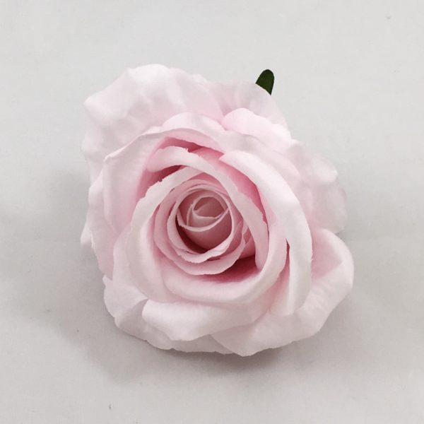 Light Pink Artificial 8cm Single Rose Head