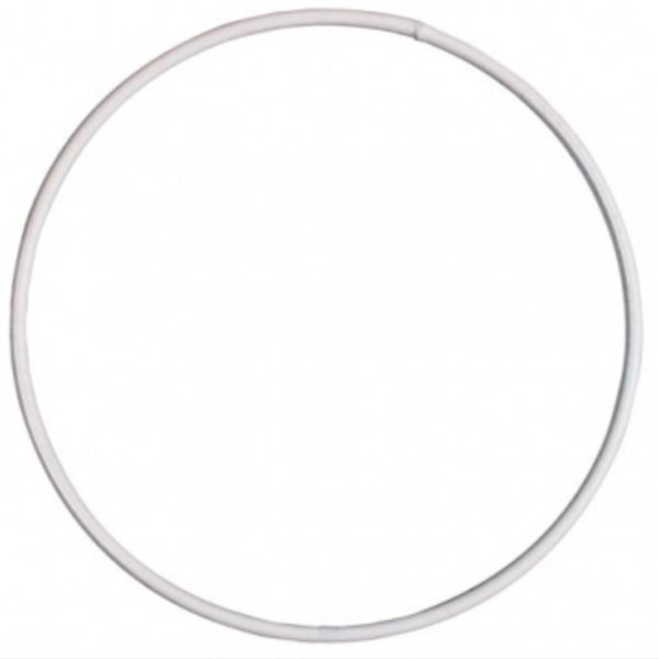 White Coated Metal Wire Ring Add Flowers to Create Bridesmaids hoops, mobiles, macrame art, dream catchers, wall hangings, wreaths and many more crafts.