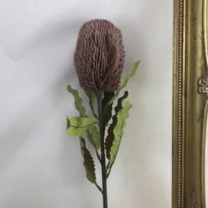 Mauve Artificial Dry Look Amore Large Single Banksia