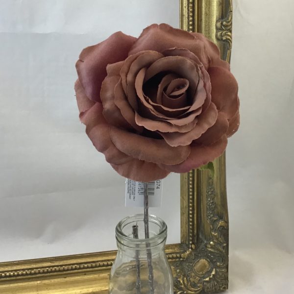 Artificial Pink Harmony single Open Rose