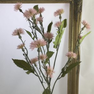 Artificial Dry Look Amore SWEET Thistle Spray Pink