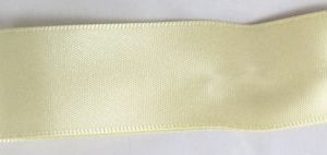 10mm Pale Yellow Lemon Double Faced Satin Ribbon by Shindo colour 182