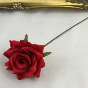 Red artificial diamond rose pick