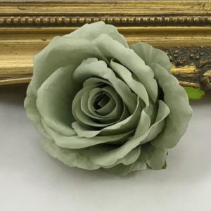 Sage Green Artificial 8cm Single Rose Head