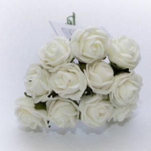 2cm Mini Open Foam Roses