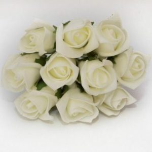 COLOURFAST Rose Buds (Bunch 10) Ivory