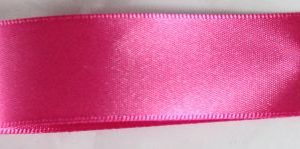 Double Faced Satin Ribbon Hot Pink Colou 186