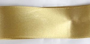 15mm Gold Shindo Double Faced Satin ribbon colour 178