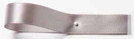 15mm Silver Shindo Double Faced Satin ribbon colour 181