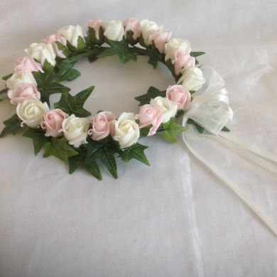 Rose Headdress with Double Bow