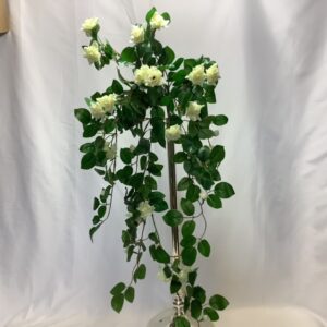 Artificial Mini Trailing Rose Bush/Vine Ivory