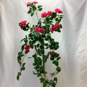 Artificial Mini Trailing Rose Bush/Vine Cerise