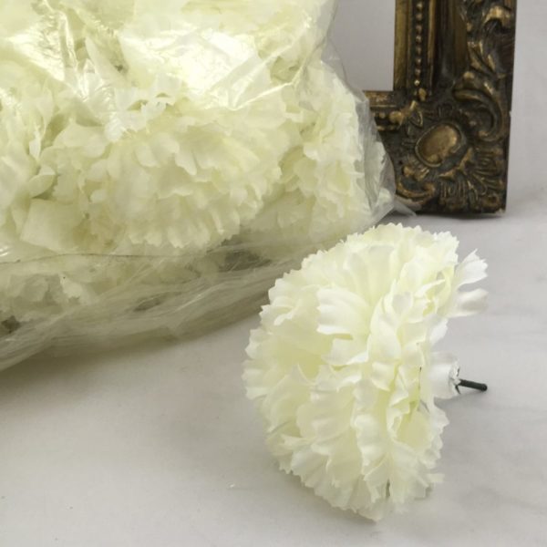 Ivory Artificial Carnation Pick