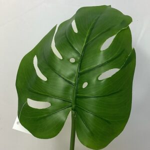 Large Green Artificial Monstera Leaf