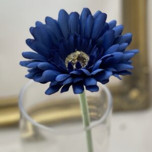 Artificial Single Gerbera ROYAL-BLUE