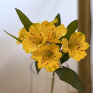 Alstroemeria Spray (Short Stem) Yellow artificial spring floral