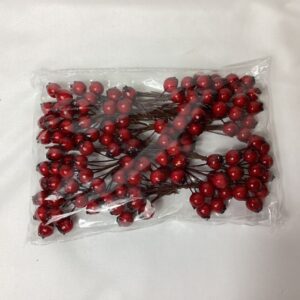 Artificial  Berry Picks (Bag 120) Red