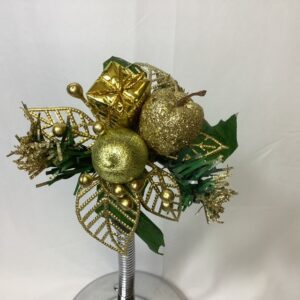 Bauble / Berry / Apple/ Parcel/ Pinecone Christmas Pick Gold