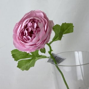 Pink Artificial Single Ranunculus Stem
