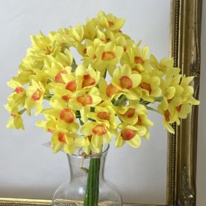 Artificial Tête-à-tête Daffodil bush spring yellow bundle