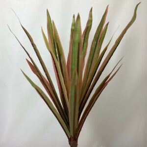Artificial Yucca Leaf Bush Green/Red