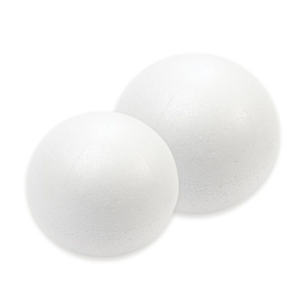 Solid Polystyrene Ball / Sphere White