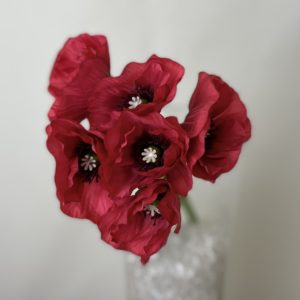 Red Artificial Poppy Bundle