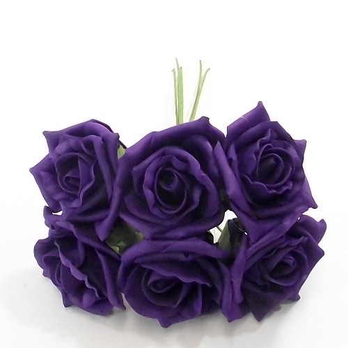 Wedding Buttonhole Bouquet Flowers NEW UK Artificial Colorfast Foam Roses 6 cm 