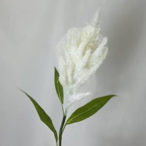 Artificial Flocked Astilbe Ivory