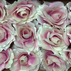 Artificial 11cm Rose Heads (Pack 12) Pink