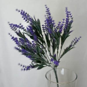 Artificial Rustic Lavender Spray Purple