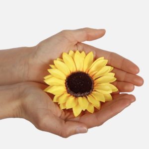 9.5cm MEDIUM Sunflower Head (Pack 24) Yellow