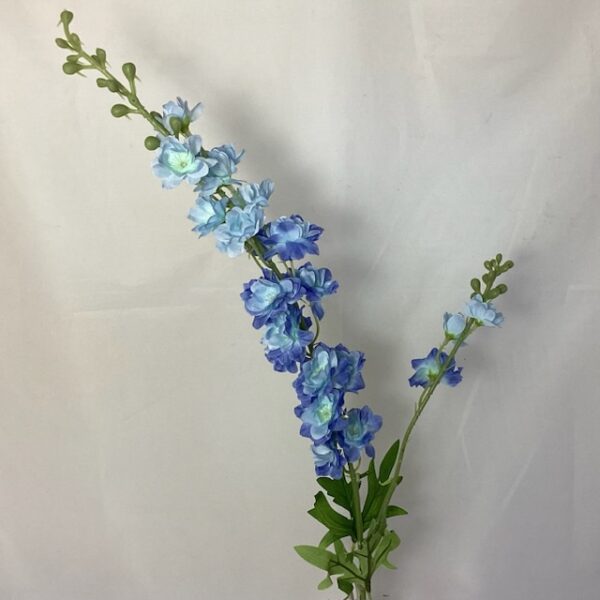 Double Delphinium Spray Blue artificial wild flowers natural meadow