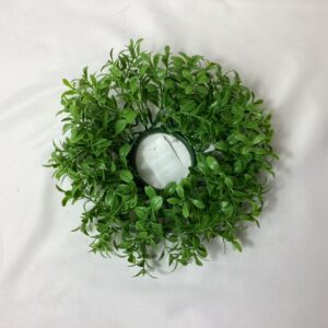 25cm PLASTIC Bilberry Candle Ring Lt.Green