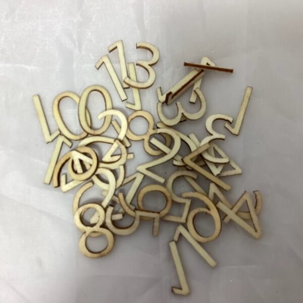 Wood Numbers (Pack 39) Embellishments (Carded)