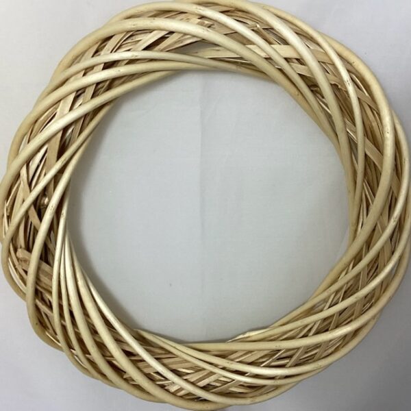 30cm (12 inch) Wicker Wreath Ring Natural